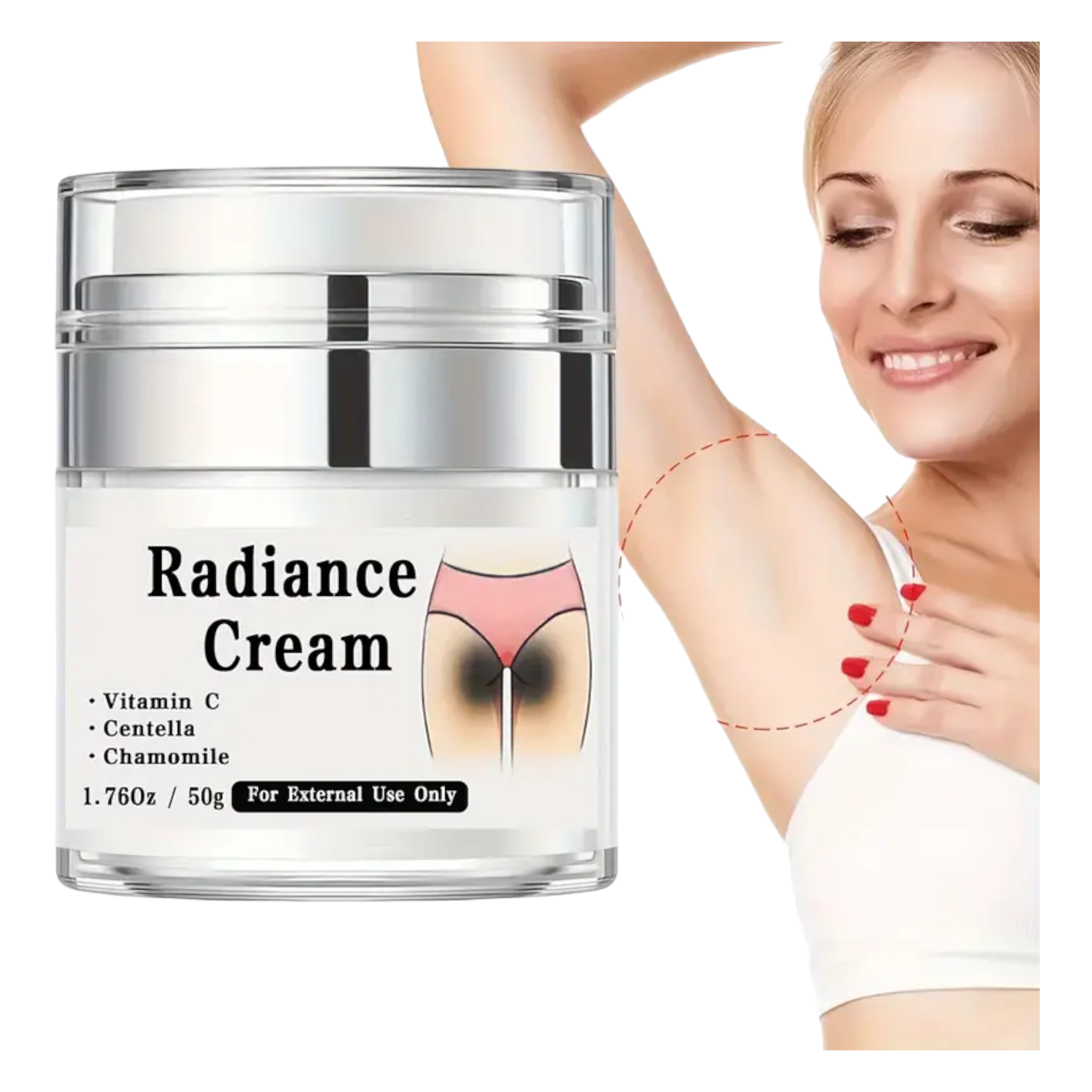 Crème Radiance Intime 50g: Éclat et Mélanine - EclatBel