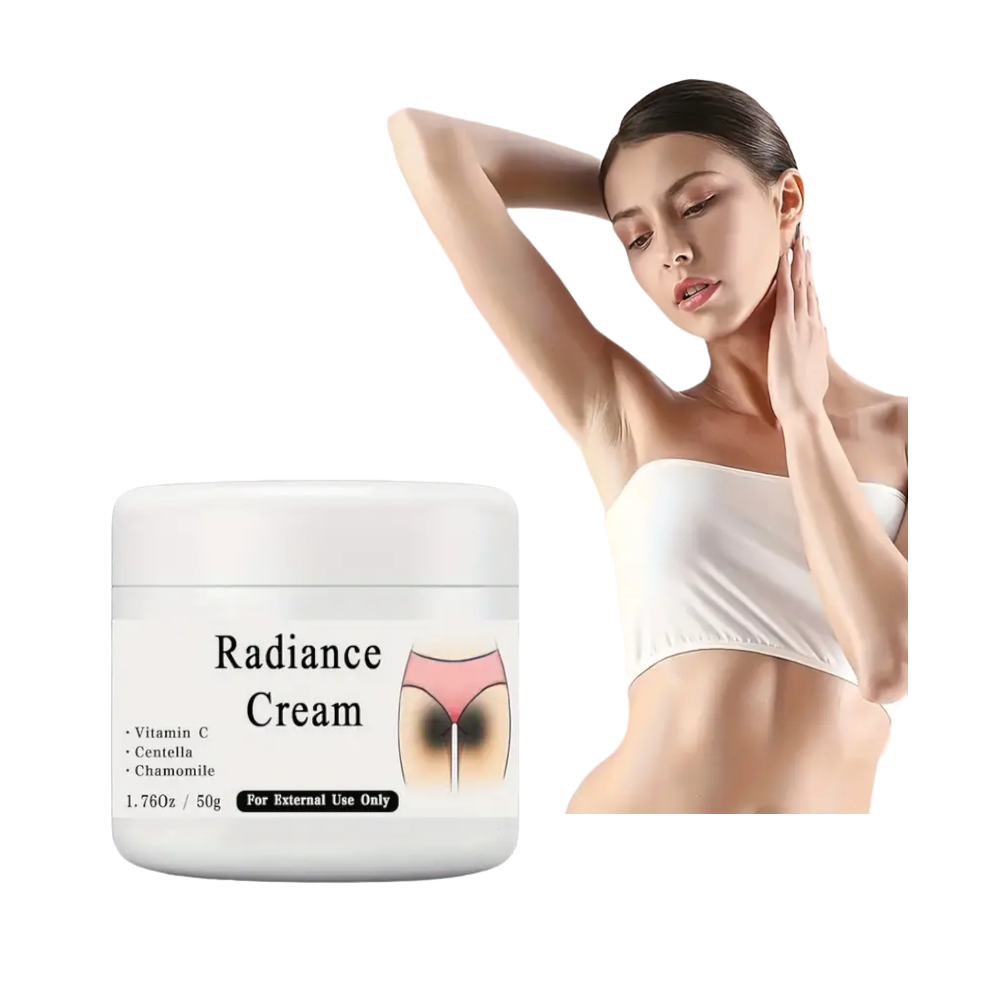 Crème Radiance Intime 50g: Éclat et Mélanine - EclatBel