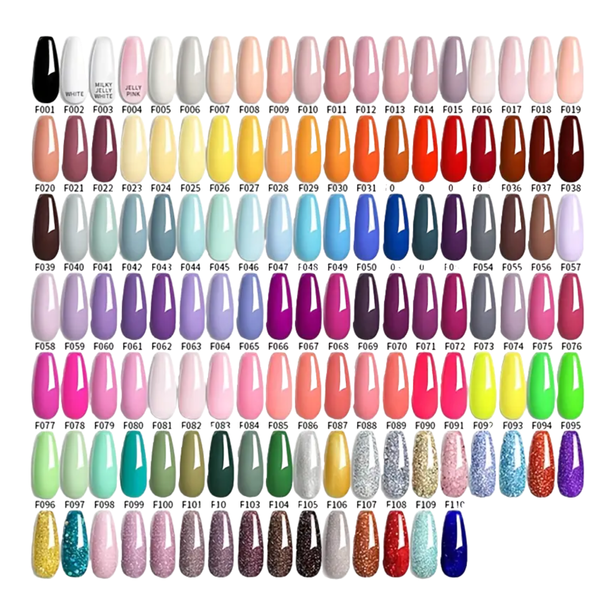 Ongles En Gel UV LED - 6 Couleurs Populaires (8ml) - EclatBel